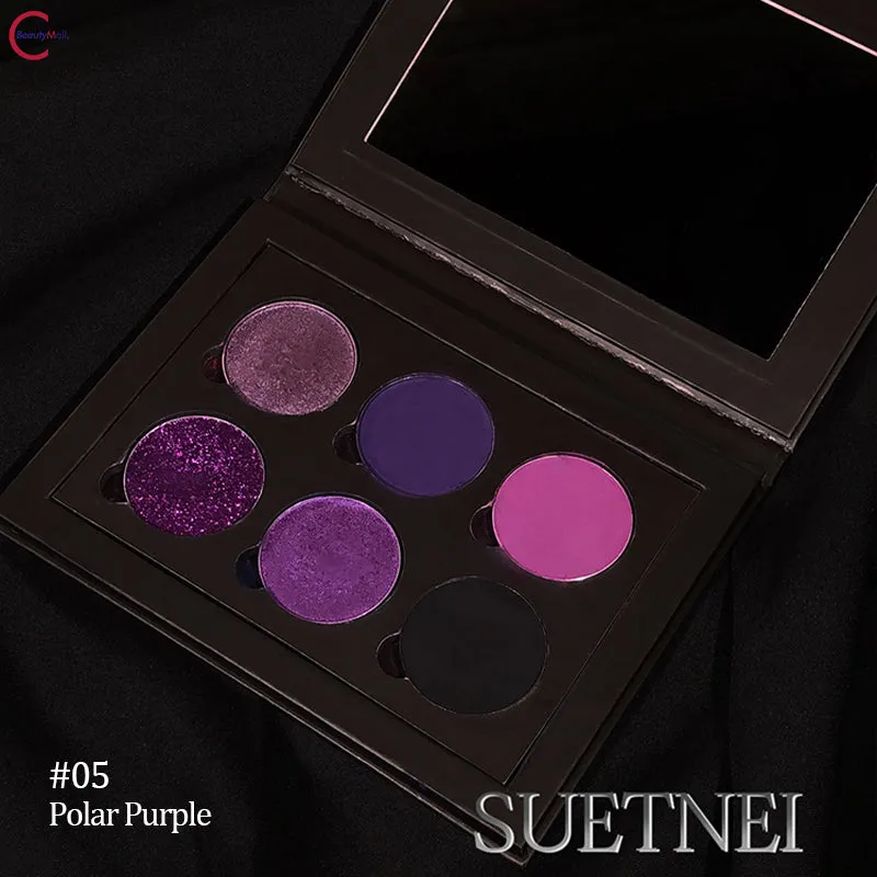 SUET NEI "Red & Black Gothic" 6-Color Eyeshadow Palette