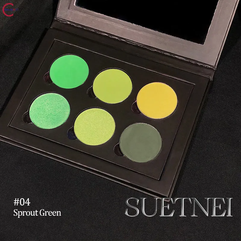 SUET NEI "Red & Black Gothic" 6-Color Eyeshadow Palette