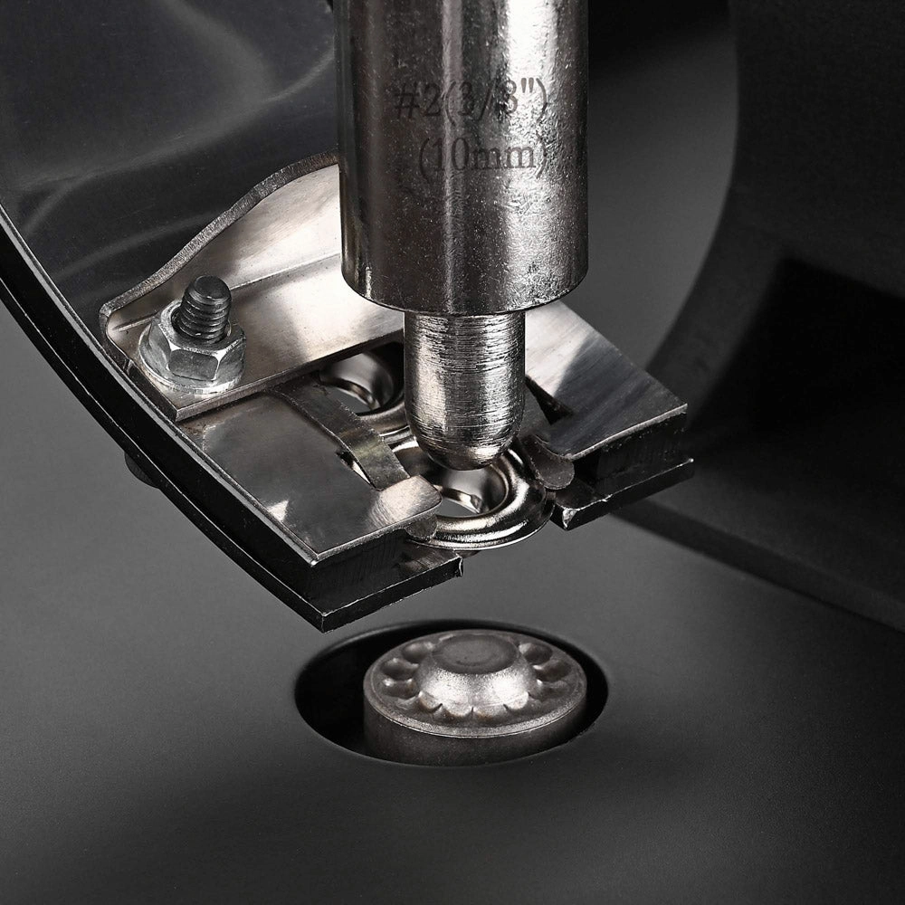 TheLAShop Semi-auto Grommet Machine #2 Eyelet 10000 Grommets Nickel