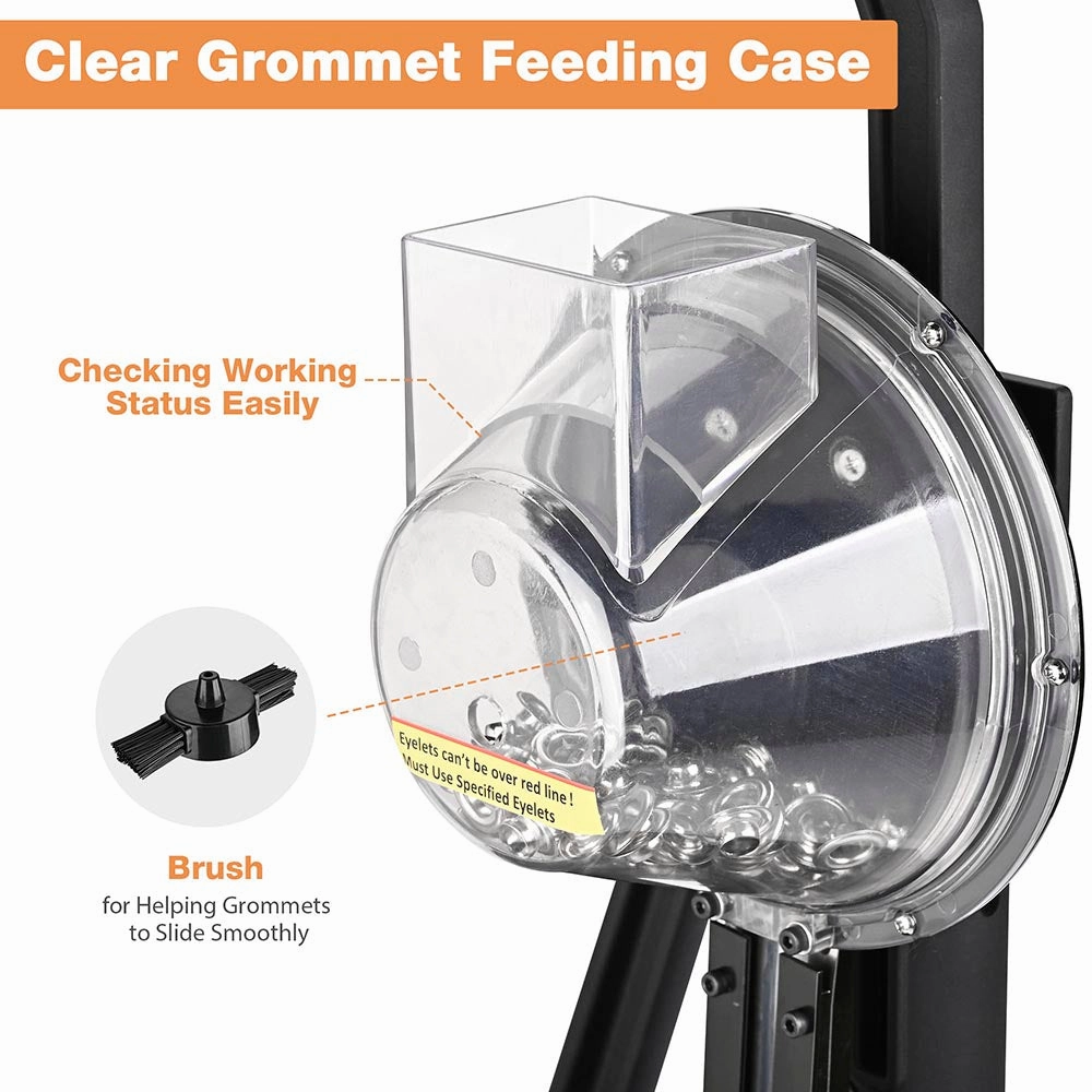 TheLAShop Semi-auto Grommet Machine #2 Eyelet 10000 Grommets Nickel
