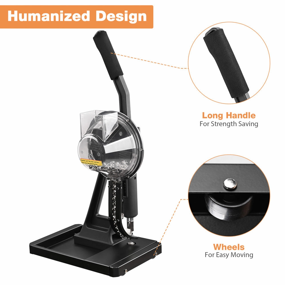 TheLAShop Semi-auto Grommet Machine #2 Eyelet 10000 Grommets Nickel