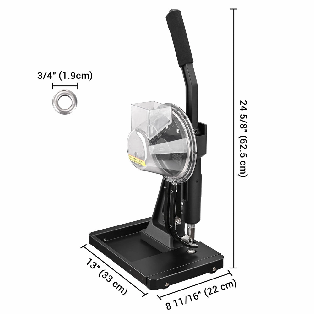 TheLAShop Semi-auto Grommet Machine #2 Eyelet 10000 Grommets Nickel