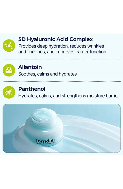 [Torriden] DIVE-IN Hyaluronic Acid Soothing Cream (100mL/3.38fl.oz)