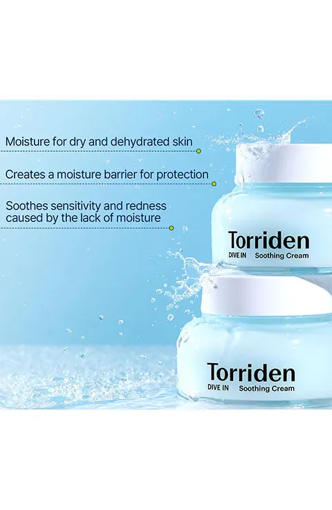 [Torriden] DIVE-IN Hyaluronic Acid Soothing Cream (100mL/3.38fl.oz)